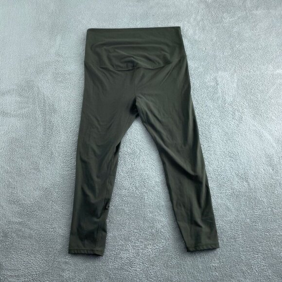 Fabletics PureLuxe 34" waist High-Waisted Green Leggings Womens L  4156 - Picture 1 of 10